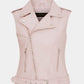 leather vests women fashion Hot PU leather vest winter belt patterns motorcycle vest slim outerwear Waistcoat Jacket in Stock