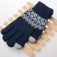 Winter Touch Screen Gloves Men Women Warm Stretch Knit Full Finger Imitation Wool Mittens Guantes Magic Crochet Luvas Thicken