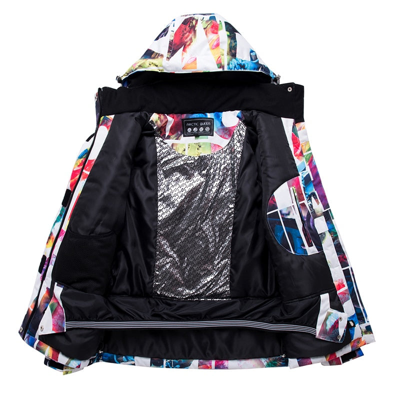 New Thick Warm Ski Suit Women Waterproof Windproof Skiing and Snowboarding Jacket Pants Set Female Snow Costumes Outdoor Wear