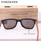 KINGSEVEN Brand Wooden Vintage Sunglasses Men Polarized UV400 Flat Lens Rimless Square Frame Women Sun Glasses Oculos Gafas
