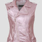 leather vests women fashion Hot PU leather vest winter belt patterns motorcycle vest slim outerwear Waistcoat Jacket in Stock