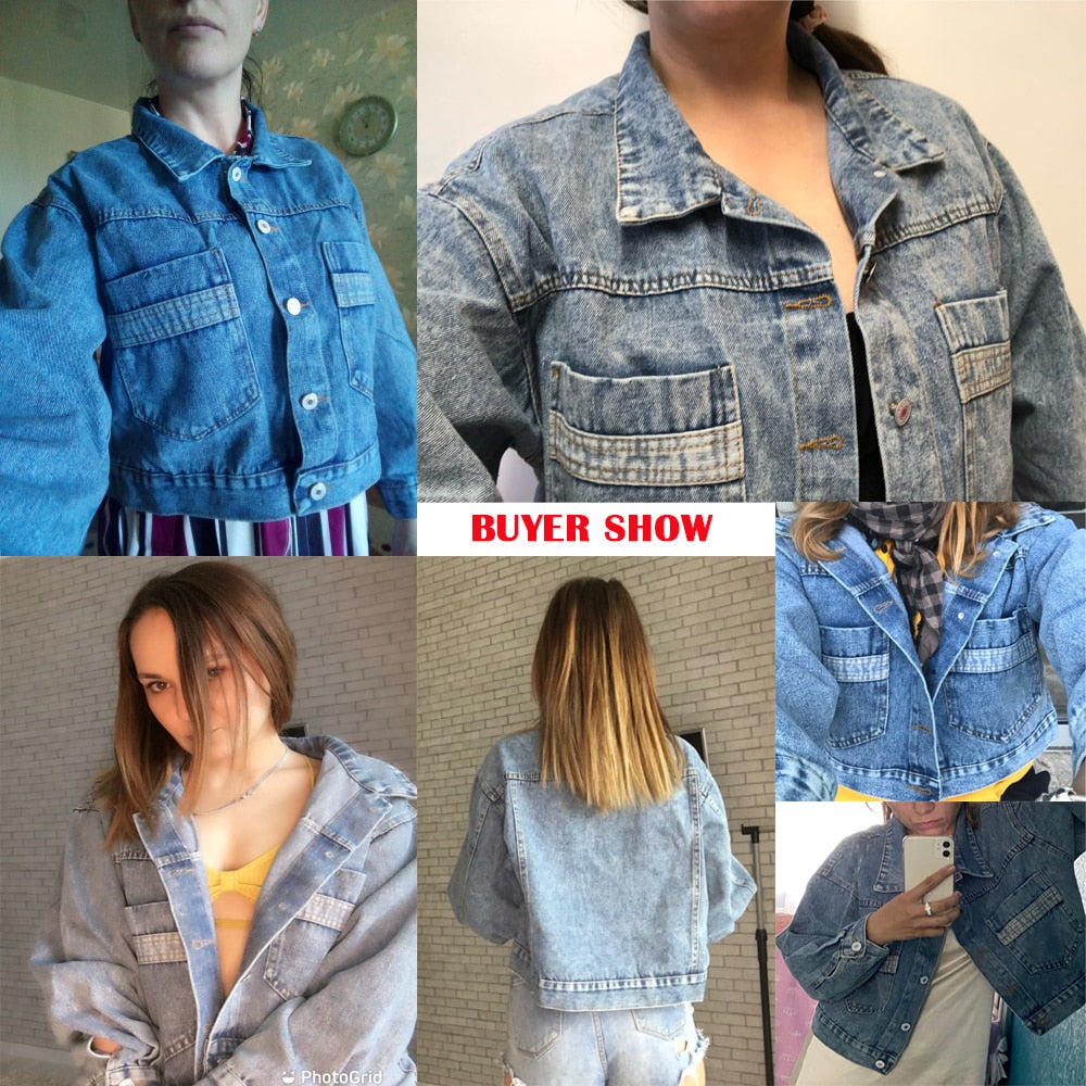 Jeans Jackets Coats Women 2019 Short Casual Denim Coat New Autumn Long Sleeve Jaqueta Feminina Chaquetas Mujer Jeans Jacket