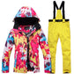 New Thick Warm Ski Suit Women Waterproof Windproof Skiing and Snowboarding Jacket Pants Set Female Snow Costumes Outdoor Wear