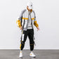 2022 Hip Hop Workwear jacket Mens Tracksuit Jacket+Pants 2PC Sets baseball loose Zipper Ribbons Coat &amp; Long Pants Mens Clothes