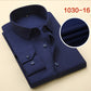 Men&#39;s Business Formal Shirts Men Work Shirts Plain Long Sleeve Solid Color Shirt No Pocket Office-wear Clothing