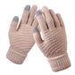 Winter Touch Screen Gloves Men Women Warm Stretch Knit Full Finger Imitation Wool Mittens Guantes Magic Crochet Luvas Thicken