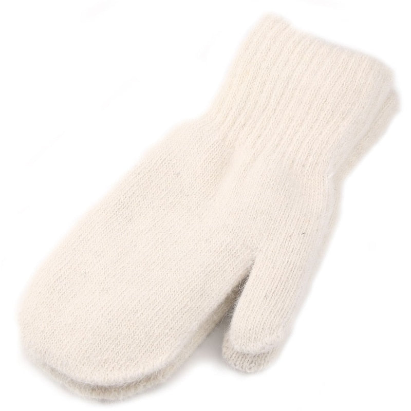 Winter Touch Screen Gloves Men Women Warm Stretch Knit Full Finger Imitation Wool Mittens Guantes Magic Crochet Luvas Thicken