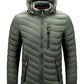 Warm Jacket Men Windbreaker 2022 New Spring Autumn Hooded Parkas Men&#39;s Fashion Casual Lightweight Cotton Padded Jacket Coat Male