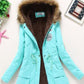 new winter military coats women cotton wadded hooded jacket medium-long casual parka thickness  XXXL quilt snow outwear