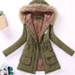 new winter military coats women cotton wadded hooded jacket medium-long casual parka thickness  XXXL quilt snow outwear