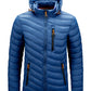 Warm Jacket Men Windbreaker 2022 New Spring Autumn Hooded Parkas Men&#39;s Fashion Casual Lightweight Cotton Padded Jacket Coat Male