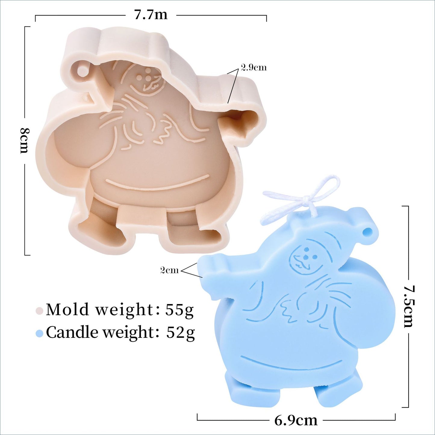 Christmas Tree Candle Wax Mold Silicone Handmade Scented Candle Soap Mould DIY Gypsum Resin Ornament Making Mold Home Decoration