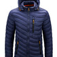 Warm Jacket Men Windbreaker 2022 New Spring Autumn Hooded Parkas Men&#39;s Fashion Casual Lightweight Cotton Padded Jacket Coat Male