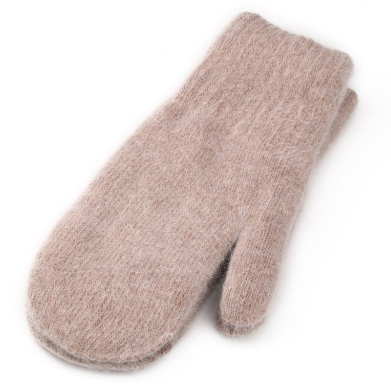 Winter Touch Screen Gloves Men Women Warm Stretch Knit Full Finger Imitation Wool Mittens Guantes Magic Crochet Luvas Thicken