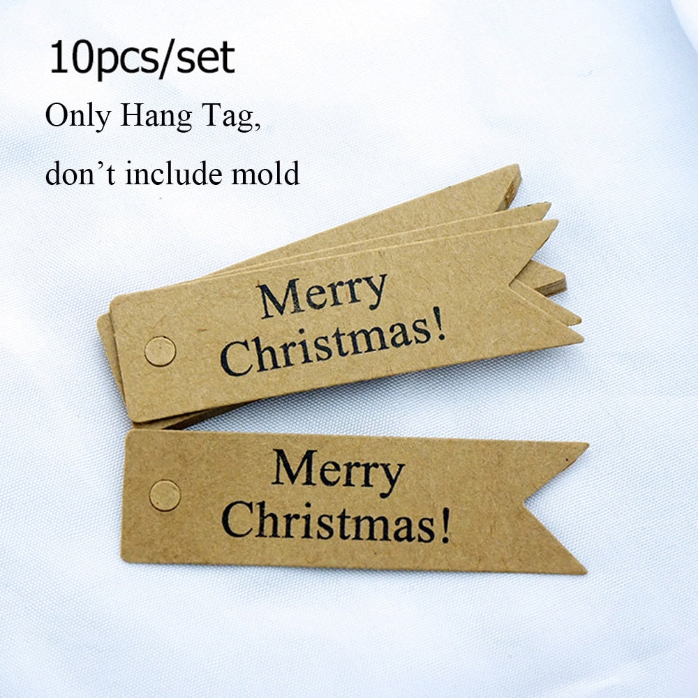 Christmas Tree Candle Wax Mold Silicone Handmade Scented Candle Soap Mould DIY Gypsum Resin Ornament Making Mold Home Decoration