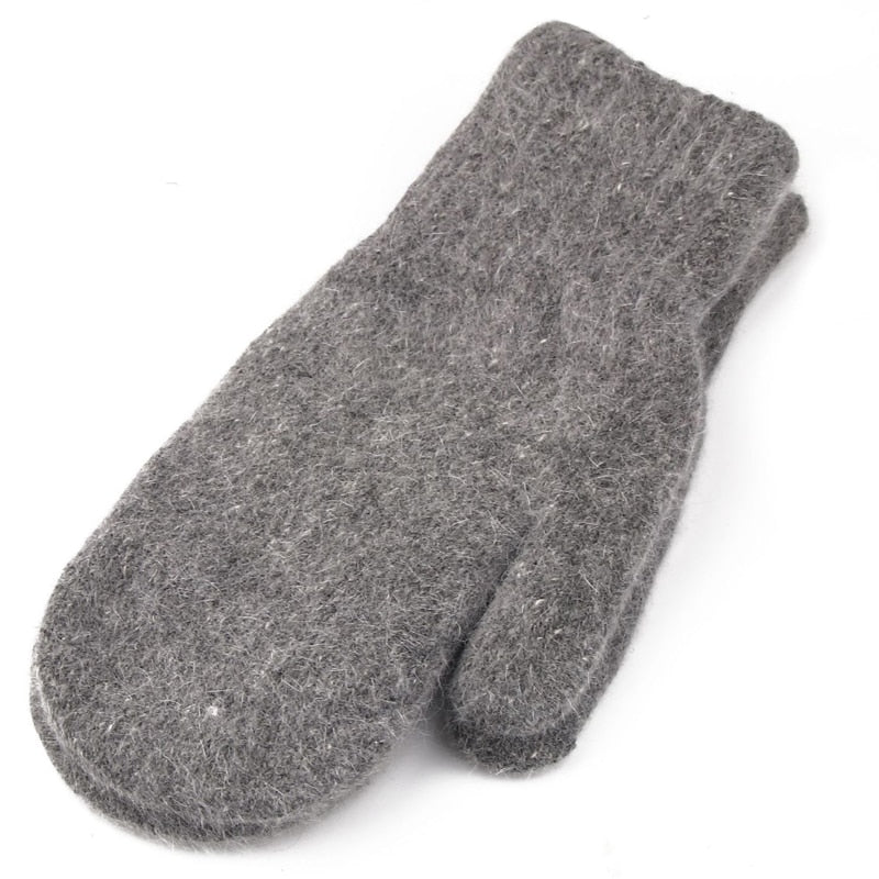 Winter Touch Screen Gloves Men Women Warm Stretch Knit Full Finger Imitation Wool Mittens Guantes Magic Crochet Luvas Thicken