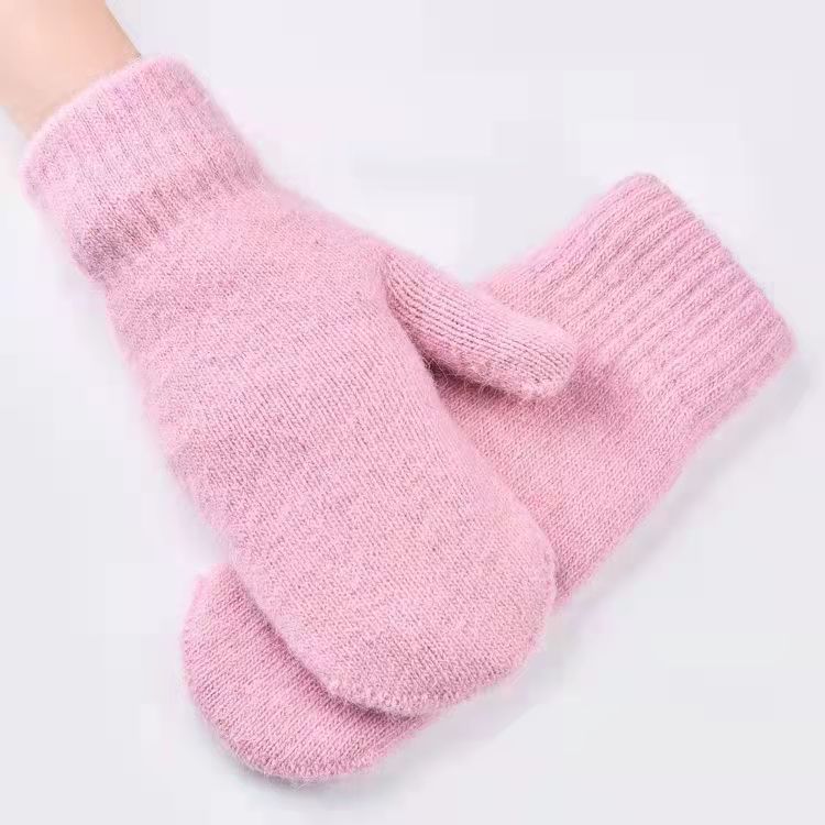 Winter Touch Screen Gloves Men Women Warm Stretch Knit Full Finger Imitation Wool Mittens Guantes Magic Crochet Luvas Thicken