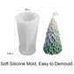 Christmas Tree Candle Wax Mold Silicone Handmade Scented Candle Soap Mould DIY Gypsum Resin Ornament Making Mold Home Decoration