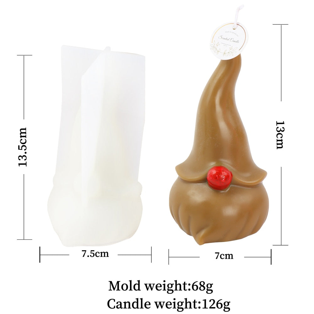 Christmas Tree Candle Wax Mold Silicone Handmade Scented Candle Soap Mould DIY Gypsum Resin Ornament Making Mold Home Decoration