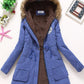new winter military coats women cotton wadded hooded jacket medium-long casual parka thickness  XXXL quilt snow outwear