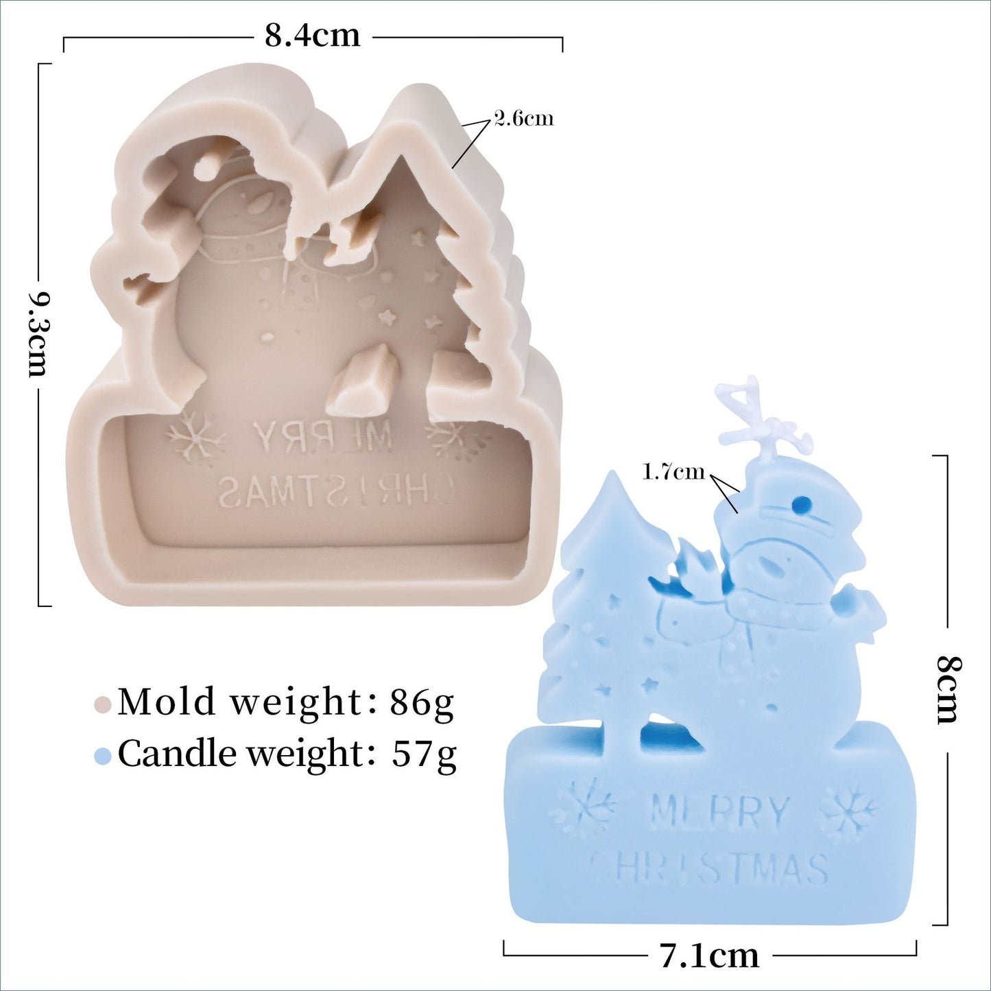 Christmas Tree Candle Wax Mold Silicone Handmade Scented Candle Soap Mould DIY Gypsum Resin Ornament Making Mold Home Decoration